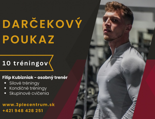 DARČEKOVÝ POUKAZ 10 tréningov | 3PLE CENTRUM | Košice